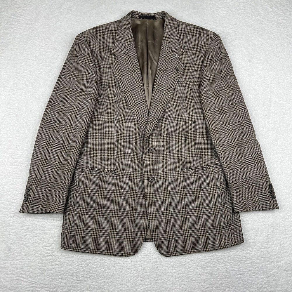 Vintage Givenchy Monsieur Blazer Mens 41R Brown 100% Wool Sports Coat Made USA
